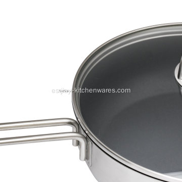 Wok SUS304 Wok de acero inoxidable 18/10 Jy-Np